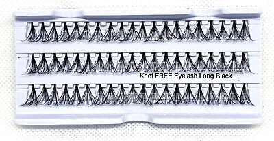 Knot Free Individual Eyelashes Cluster DIY Lashes Volume Super Thick Flares Fans • £1.95