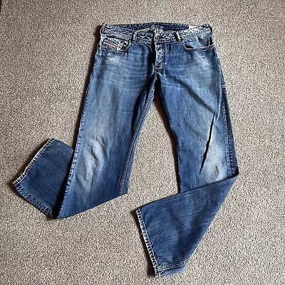 Diesel Zathan Bootcut Jeans Denim Button Fly Size 36x34 • $44