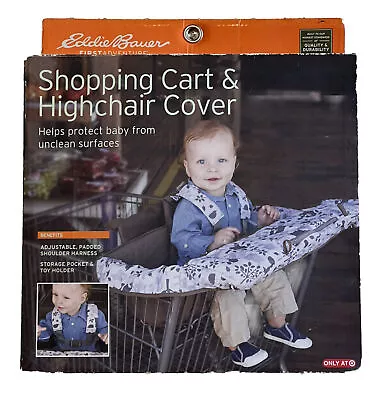 Eddie Bauer Shopping Cart High Chair Cover Toddler Child Baby- Beige New  • $19.77