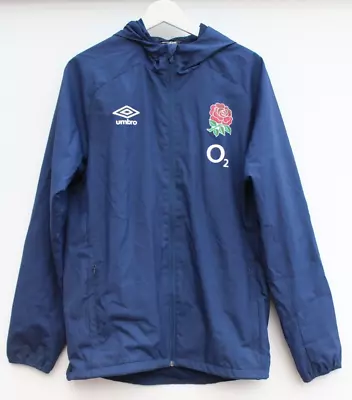 £17.99 • Buy ENGLAND Blue Umbro Hooded Rugby Rain Jacket Coat Windbreaker Size Men's Small S