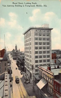 Al~alabama~mobile~royal Street Looking South~van Antwerp Building~c.1910 • $4.99