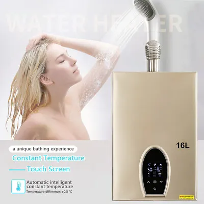 $206.14 • Buy 16L/4.2GPM Natural Gas Tankless Hot Water Heater W/Vent Digital NG Water Boiler