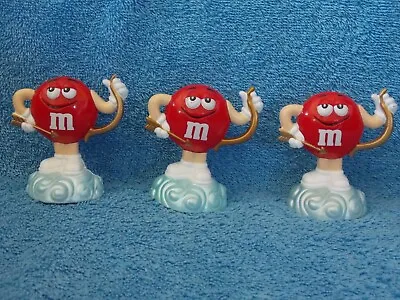 Lot Of 3 Vintage M & M's Valentines Candy Cupid With Movable Wings • $11.99