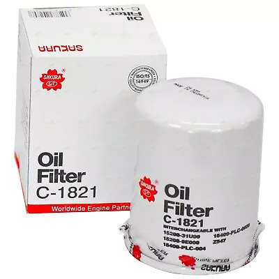 Sakura Oil Filter C-1821 Alternate Z547 Ryco Various For Honda Nissan Motors • $15.95