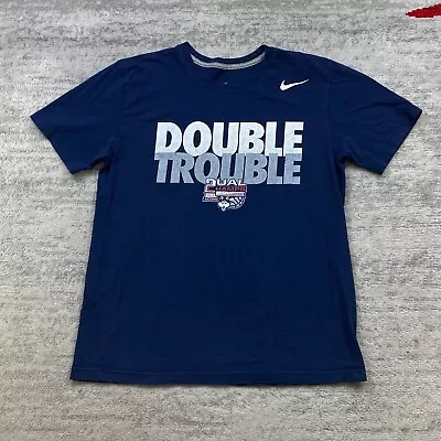 Nike UConn Huskies Shirt Medium Blue White Swoosh Final Four NCAA Basketball Men • $18.77