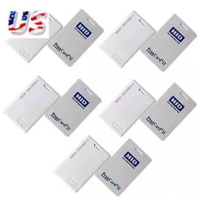 10x 1326LSSMV HID ProxCard II Cards Proximity Access Card Key Fob 125kHz 26 Bit • $14.95