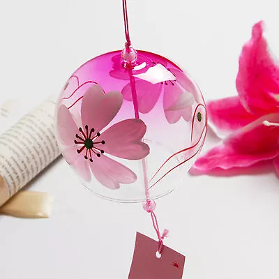 Japanese Wind Bell Wind Chimes Glass Chime Home Garden Hanging Decor Ornament AU • $11.99