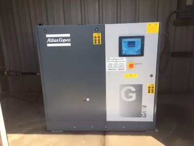 $15300 • Buy 25 Hp Atlas Copco GA18 Rotary Screw Air Compressor