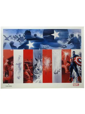 Captain America Origins Lithograph By Artist Alex Ross Marvel Comics • $69.99