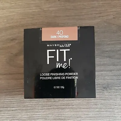 MAYBELLINE Fit Me! Loose Finishing Powder -40 Dark NEW • $10.99
