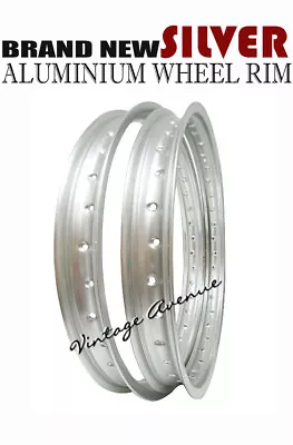 Honda Xr75 1973 '74 '75 '76 '77 1978 Aluminium (silver) Front + Rear Wheel Rim • $152.86