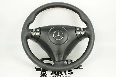 03-07 Mercedes W171 SLk280 SLK350 Steering Wheel BLACK 1714600103 NO BAG OEM • $100