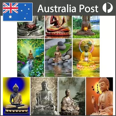 5D DIY Full Drill Diamond Painting Buddha Statue Cross Stitch Mosaic Kits Decor • $11.10