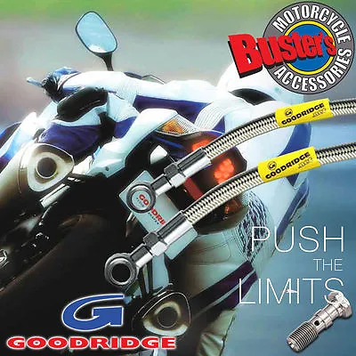 Kawasaki ZZR1400 06-09 Goodridge Stainless Steel Front Brake Line Race Kit • £79.90