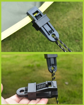 $15.02 • Buy 12Pcs Heavy Duty Tarp Clips Clamps Great For Camping Canopies Tents Canvas