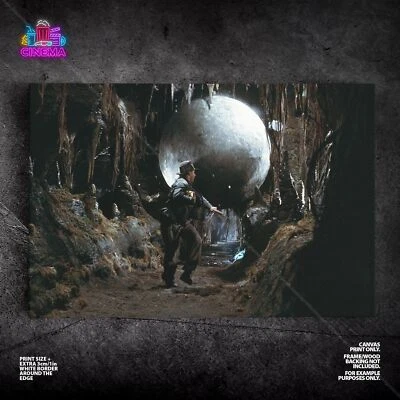 $54.95 • Buy Indiana Jones Raiders Of The Lost Ark Poster Canvas Boulder Chase Movie Print 