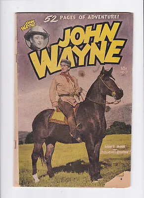 John Wayne Adventure Comics #7 [1950 Gd] Photo Cover!  Toby Press • $69.99