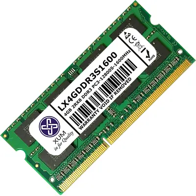 £10.98 • Buy XUM 4GB 8GB Memory RAM Laptop PC3-12800 (DDR3-1600) 204 Non-ECC Unbuffered Lot