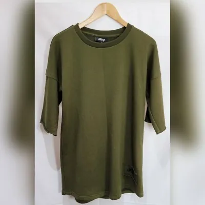 Roq Size M Relaxed Green Sweater 3/4 Sleeve Jumper  • $16.50