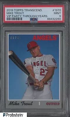 2019 Topps Transcendent VIP Through The Years #1970 Mike Trout 7/83 PSA 9 • $3.25