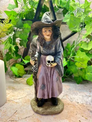 Enchanting Witch Figurine Mystical Sorceress Statue Magical Fantasy Ornament • £32.95