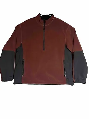 Mens Eddie Bauer XL Polartec  Half Zip Pullover Fleece Jacket Sweatshirt • $17.99