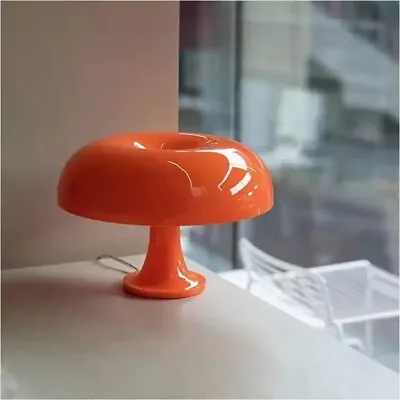 Designer LED Mushroom Table Lamp  Modern Minimalist Light Desk ORANGE • £33.50