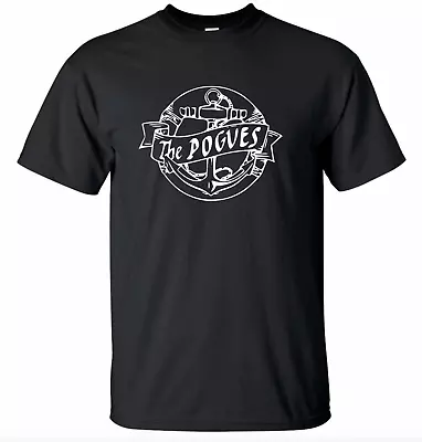 £12.99 • Buy The Pogues T-Shirt - Anchor Logo, Irish, Punk Regular Unisex UK Free Post Black