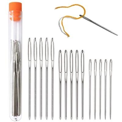 $6.22 • Buy Redamancy Large-Eye Blunt Needles 15 Pcs Stainless Steel Yarn Knitting Needle...
