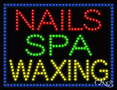 New “nails Spa Waxing  26x20 Solid & Animated Led Sign W/custom Options 21257 • $389