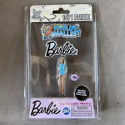 World's Smallest 1971 Malibu BARBIE Doll Miniature Includes Mini Sunglasses NEW • $15.99