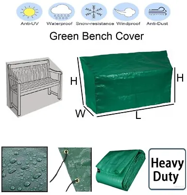 Waterproof Outdoor Garden Patio 2 Seater 3 Seater Bench Cover • £9.99