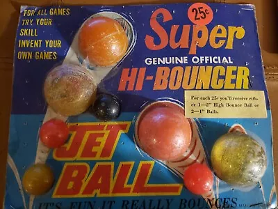 Vintage Bubble Gum Machine Prize Display Card (Super Hi-Bouncer) • $5