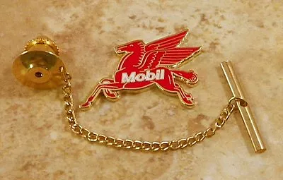 Mobil Pegasus Tie Tack Pin And Chain Clasp • $14.99