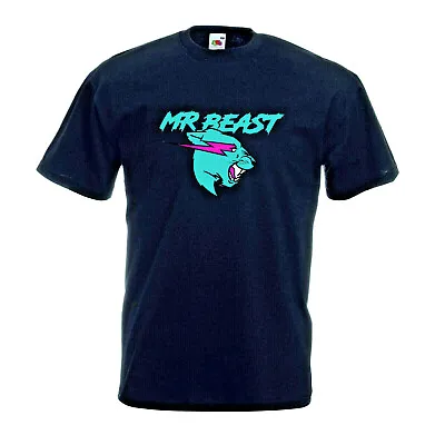 £7.99 • Buy Kids Mens Women Mr Beast Lightning Cat Short Sleeve Funny T-Shirt Tee Top Gift