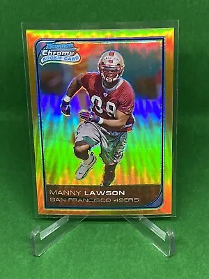 Manny Lawson 2006 Bowman Chrome #65 Gold Refractor /50 NC State Wolfpack 49ers • $7.99