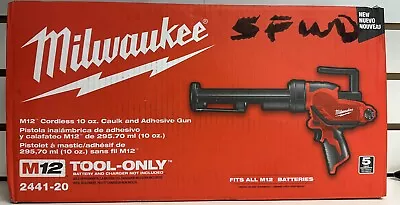 Milwaukee 2441-20 M12 12V 10-Ounce Caulk And Adhesive Gun - Bare Tool New • $149.99