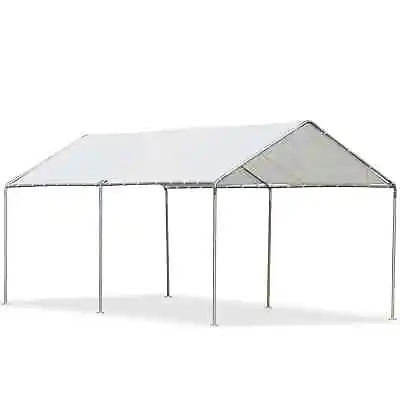 3 X 6m Heavy Duty Carport Garage Car Shelter Galvanized Steel Outdoor • £157.99