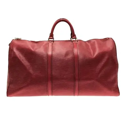 Auth LOUIS VUITTON Keepall 55 M42957 Castilian Red Epi .V.I.872 Boston Bag • $334