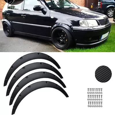 Carbon Look Car Flexible Fender Flares Wheel Arches For Volkswagen Golf MK4 MK5 • $99.02