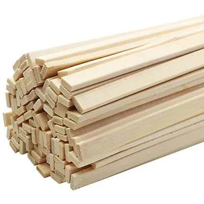 100pcs 15.7x0.35 Inch Strong Natural Bamboo Sticks Wooden Craft Sticks Extr • $17.53
