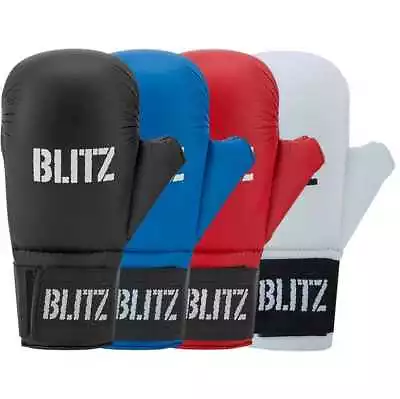 Blitz Elite Karate Sparring Gloves With Thumb Karate Kickboxing Point Sparring • £14.95