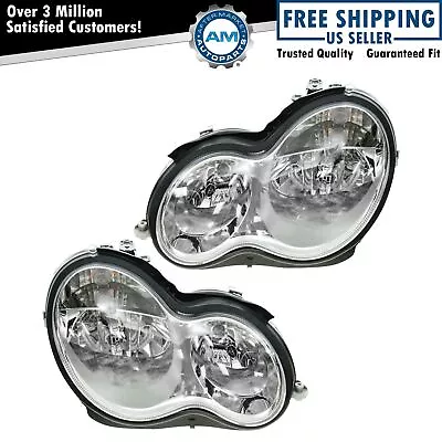 Headlight Halogen For Mercedes Benz C230 C240 C280 C320 • $219.23