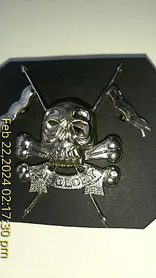17th/21st Lancers Badge Death Or Glory Unidentified Nickel Silver Plate • £15