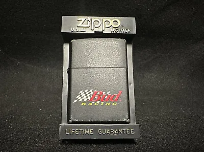 $29.99 • Buy Zippo 1998 Bud Budweiser Racing Black Matte Lighter K115