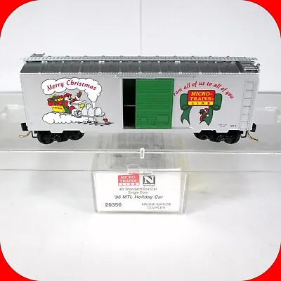 N Scale Merry Christmas 1996 Holiday 40' Box Car MTL 96 ---- Micro Trains 20356 • $19.99