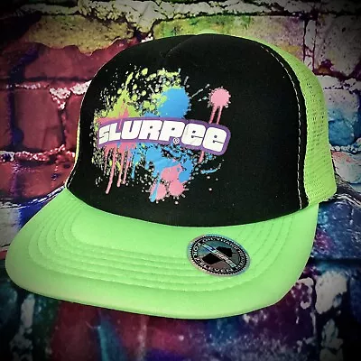 Retro 7 11 Slurpee Smoothie Trucker Snapback Mesh Hat Cap Vintage • $25.99