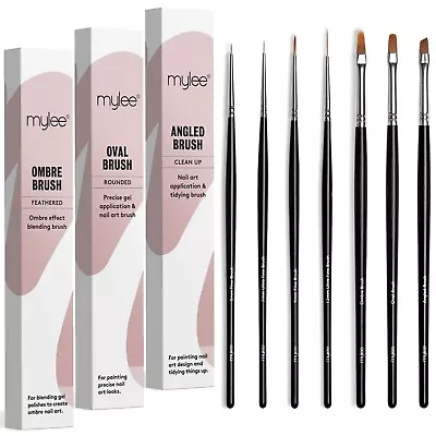 Mylee Nail Art Design Brushes Gel Polish Painting Drawing Liner Manicure Tool • £5.50