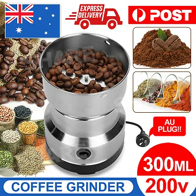 Electric Coffee Grinder Upgraded Grinding Milling Bean Nut Spice Matte Blender • $13.95