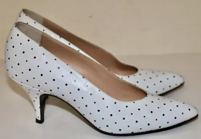 MAUD FRIZON Vintage Polka Dot High Heel Shoes 7 B • $139.99